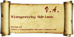 Visnyovszky Adrienn névjegykártya